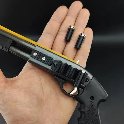Pump action rubber band - pump, shot