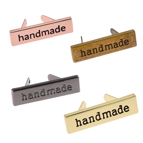 10pcs metal handmade labels - handmade,